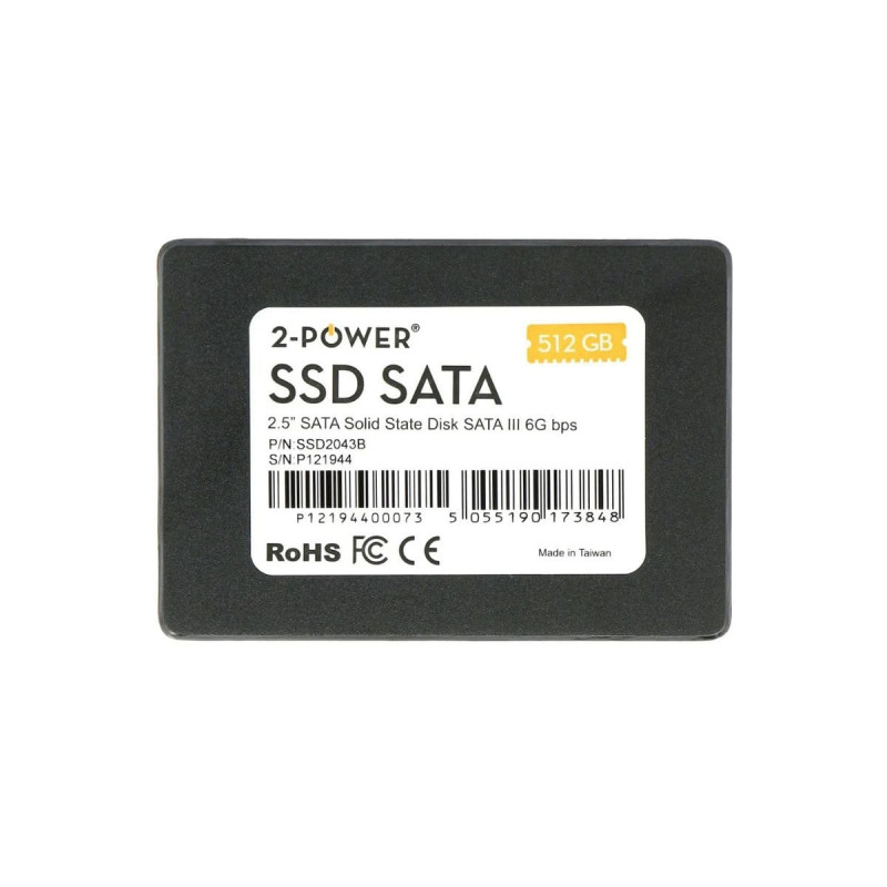 Disque 2-POWER SSD SATA 2,5" 512 Go SATA III, Neuf