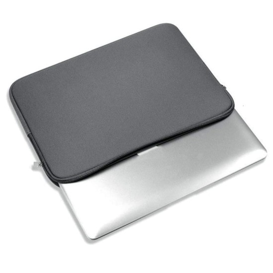 Funda en néoprène grise pour ordinateurs portables de 14"