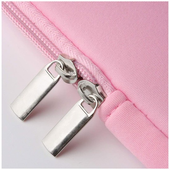 Funda en néoprène rose pour ordinateurs portables de 15" et 15,6"