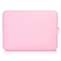Funda en néoprène rose pour ordinateurs portables de 15" et 15,6"