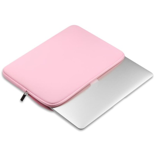 Funda en néoprène rose pour ordinateurs portables de 15" et 15,6"