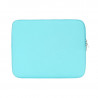 Funda en néoprène turquoise pour ordinateurs portables de 12", 12,5, 13" et 13,3"