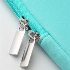 Housse en néoprène turquoise pour ordinateurs portables de 15" et 15,6"