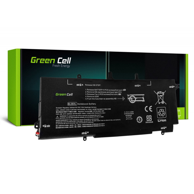 Green Cell Batterie pour HP EliteBook Folio 1040 G1 G2 / 11.1V 3100mAh