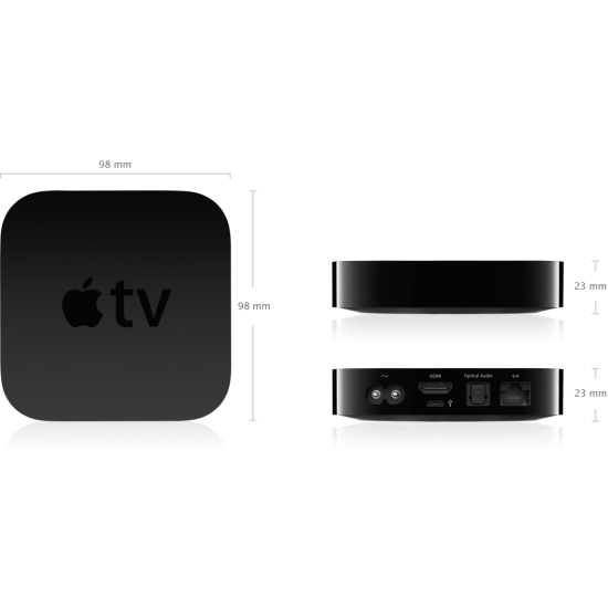¡¡OUTLET!! Apple TV (3e génération, A1469), Noir
