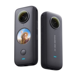 Insta360 One X2 Caméra de sport de poche, ActionCam 5,7K écran tactile 360° étanche, A+