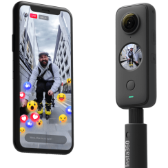 Insta360 One X2 Caméra de sport de poche, ActionCam 5,7K écran tactile 360° étanche, A+