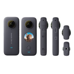 Insta360 One X2 Caméra de sport de poche, ActionCam 5,7K écran tactile 360° étanche, A+