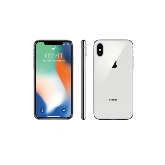 Apple iPhone X 256 Go, Argent, A+
