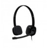 LOGITECH H151 casque avec microphone Noir