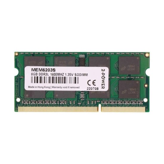 Memoria RAM 2-POWER 8 Go DDR3L SODIMM 1,35 V 1600 MHz (MEM5203S), Neuf