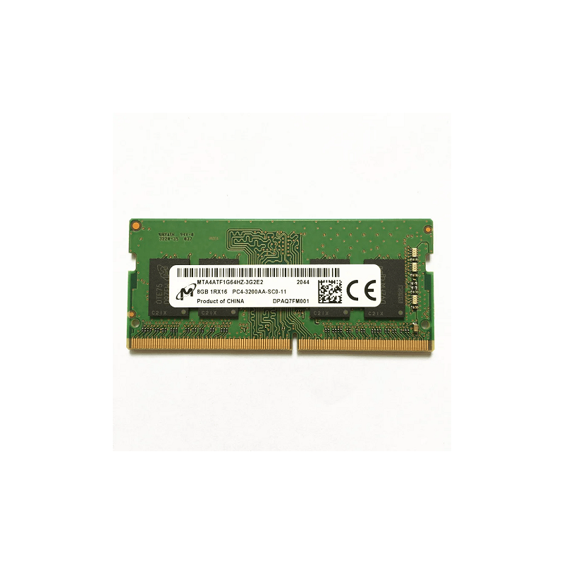 Memoria RAM Micron 8 Go DDR4 SODIMM 1Rx16 PC4-3200AA-SCO-11 3200 MHz, 1,2 V, 260 broches, Km0
