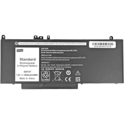 Mitsu Batterie pour Dell Latitude E5470, E5570 (6000 mAh) 7.6V
