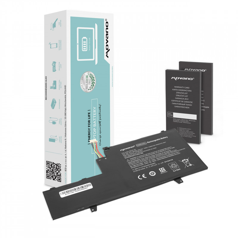 Mitsu Batterie pour Dell XPS 13 9360 7,6 V (7,4 V) 6100 mAh (46 Wh)