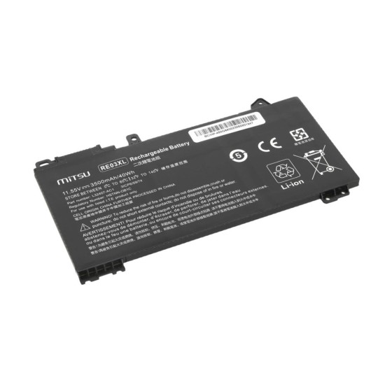 Mitsu Batterie pour HP ProBook 430 (G6, G7), 440 (G6, G7), 445 G6, 450 (G6, G7), 455 G6, ZBook 14 (G2, G3), 15 (G2, G3) (3500 mA