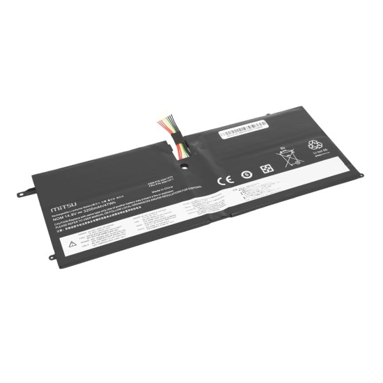 Mitsu Batterie pour Lenovo Thinkpad X1 Carbon 14,8 V (14,4 V) 3200 mAh (47 Wh)