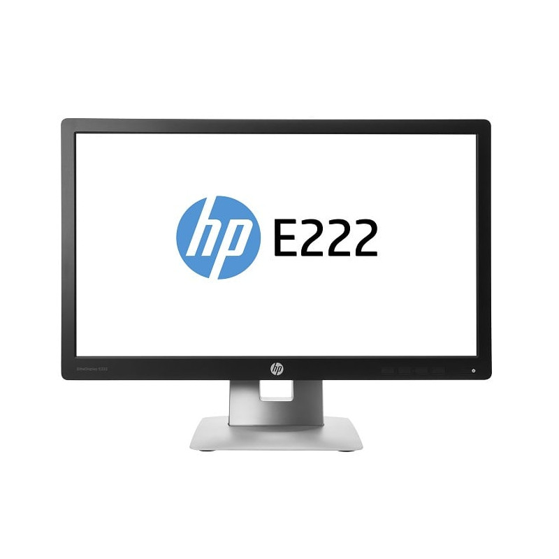 Moniteur HP EliteDisplay E222 21.5" Full HD A+ en Argent et Noir