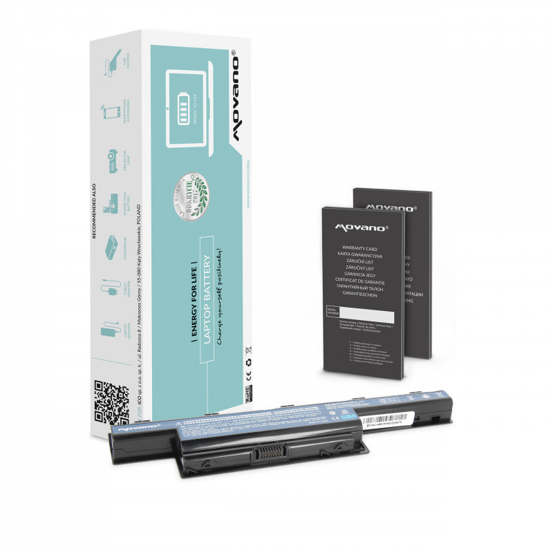 Movano Batterie pour Acer Aspire 4551, 4741, 5741 / 10.8V (11.1V) 4400 mAh