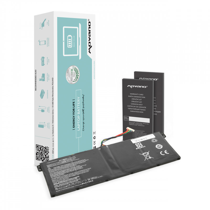 Movano Batterie pour Acer Aspire E3-111, V5-122 / 15.2V 2200 mAh
