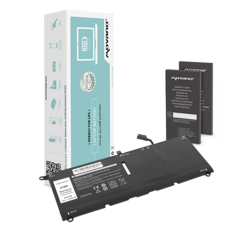 Movano Batterie pour Dell Inspiron 13 (5390, 5391, 7390), Latitude (3301, E3301), XPS 13 (9305, 9370, 9380), Vostro (5390, 5391)