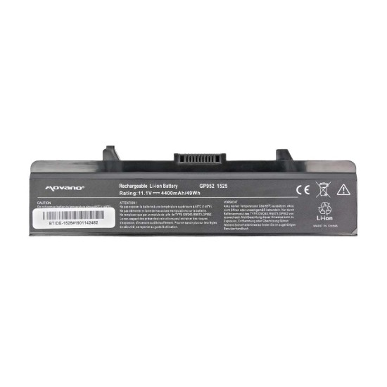 Movano Batterie pour Dell Inspiron 1525, 1526 11,1 V (10,8 V) 4400 mAh (49 Wh)