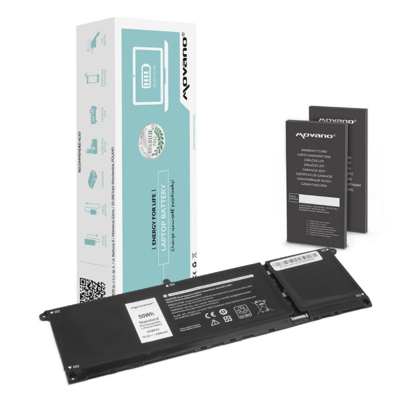 Movano Batterie pour Dell Latitude 3420, Inspiron 3511 (3300 mAh) 15.2V