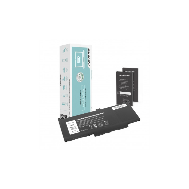 Movano Batterie pour Dell Latitude 5300, 5310, 7300 (7200 mAh) 7.6V