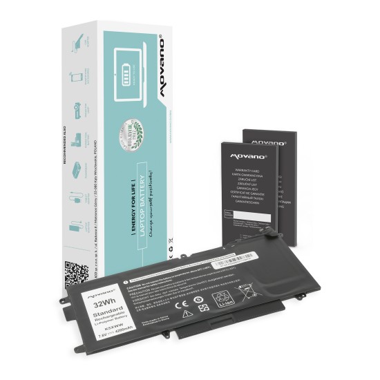 Movano Batterie pour Dell Latitude E5289 / 7.6V (7.4V) 4200 mAh