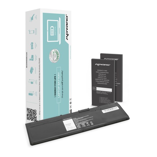 Batterie Movano pour Dell Latitude E7240, E7250 - 11,1 V (2800 mAh) / 11,1 V (10,8 V) 2800 mAh