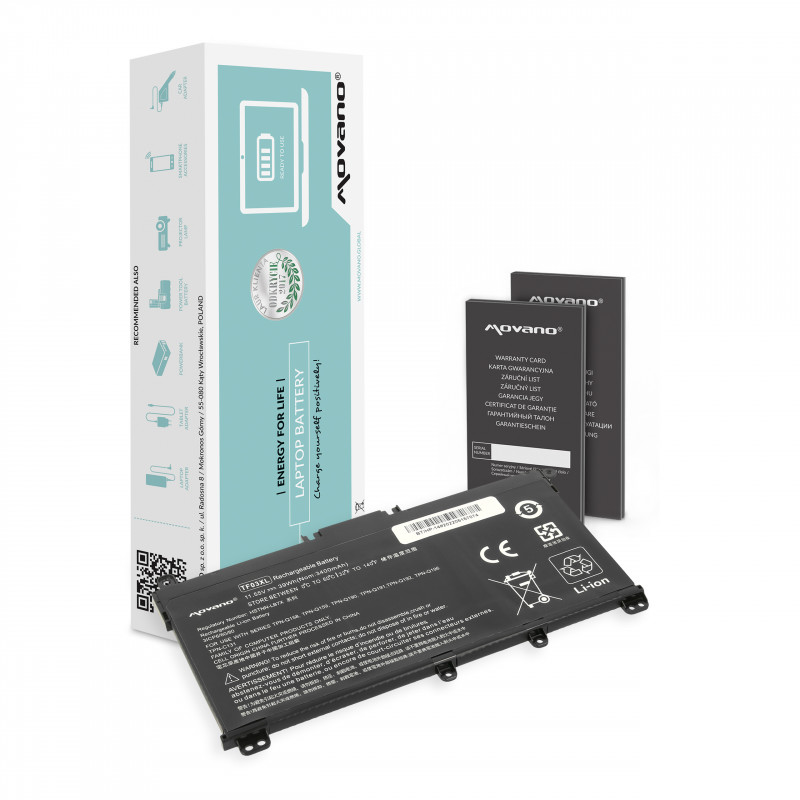 Movano Batterie pour HP 14-BP, Pavilion 14 15 / 11.55V 3400 mAh