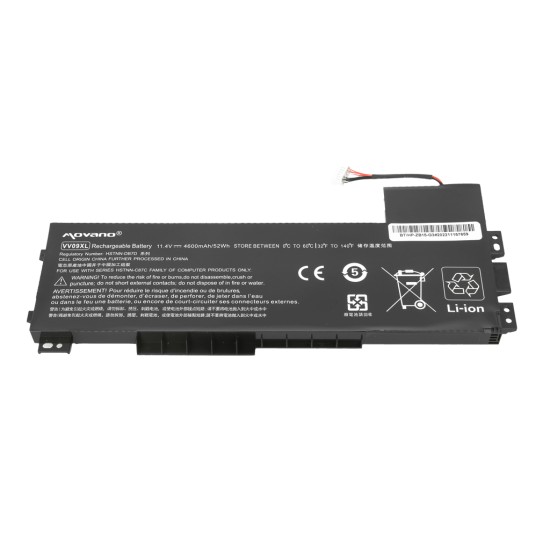 Movano Batterie pour HP ZBook 15 G3, 15 G4 / 11.4V 4600 mAh
