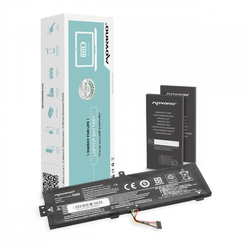 Movano Batterie pour Lenovo IdeaPad 510-15ISK / 7.6V (7.4V) 3950 mAh