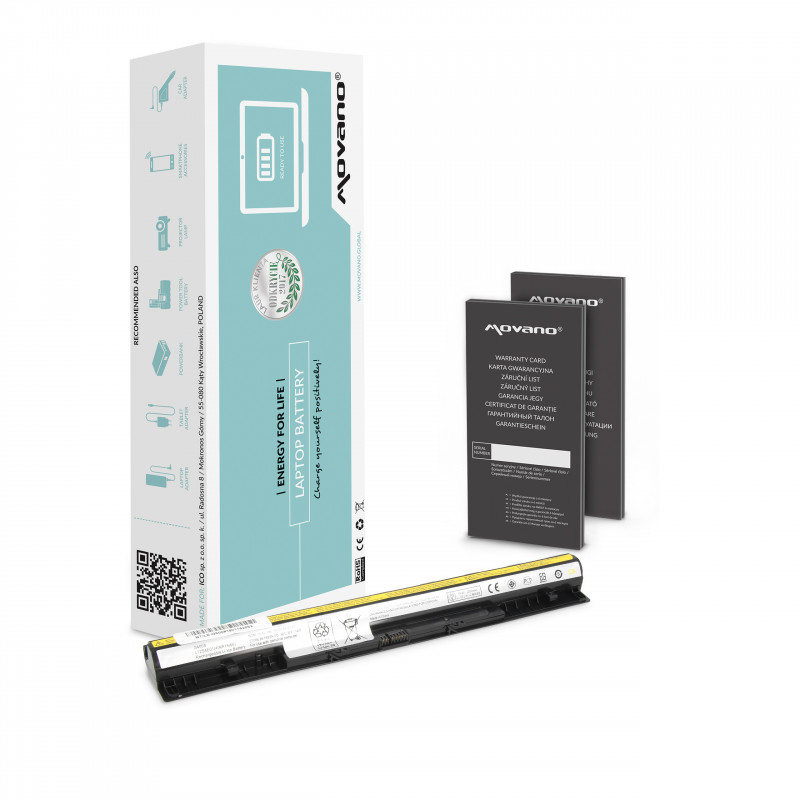 Movano Batterie pour Lenovo IdeaPad G500s, G510s, Z710 / 14,4V (14,8V) 2200 mAh