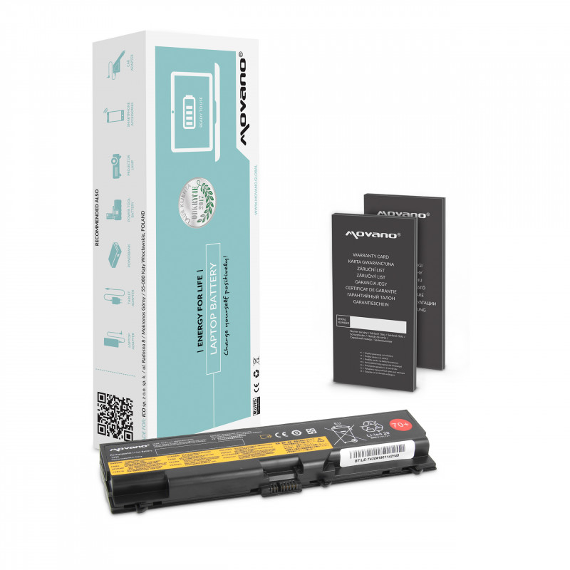 Movano Batterie pour Lenovo Thinkpad T430, T530 / 10.8V (11.1V) 4400 mAh