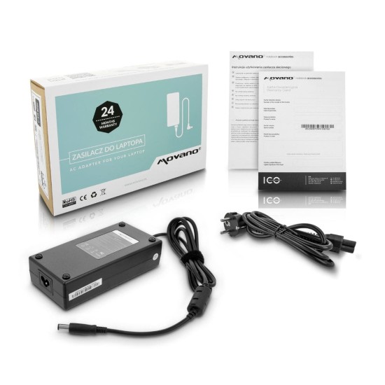 Movano Chargeur portable Dell/Acer 19.5V 9.23A 180W, Neuf