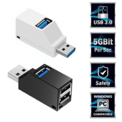 Multiplicateur HUB USB 3.0 mini portable 3 ports USB