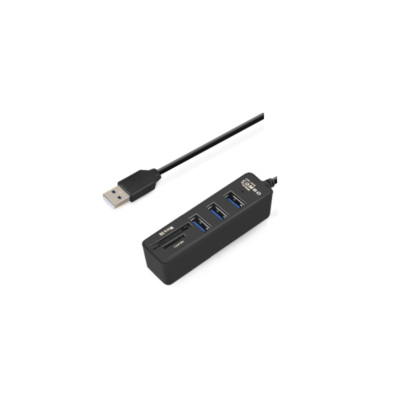 Multiplicateur HUB USB 3.0 et lecteur Micro SD et SD (HC)