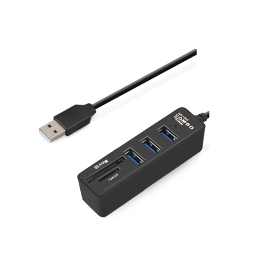 Multiplicateur HUB USB 3.0 et lecteur Micro SD et SD (HC)