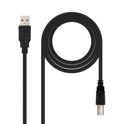 Nanocable Câble d’imprimante USB-A 2.0 mâle vers USB-B mâle 1.80m