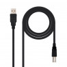 Nanocable Câble d’imprimante USB-A 2.0 mâle vers USB-B mâle 1.80m