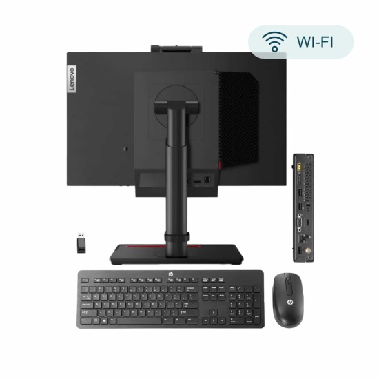 Pack Lenovo AIO Tiny i5 21.5" + Clavier et souris HP