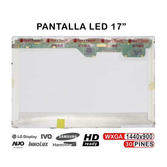PANTALLA LCD DE 17" POUR PORTABLE LP171W01 LP171WP4 LP171WX2 LTN170X2-L02 N170C2-L02 B170PW06