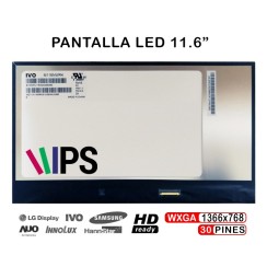 PANTALLA LED DE 11.6" POUR PORTABLE M116NWR4 R1 1366X768 30 BROCHES IPS