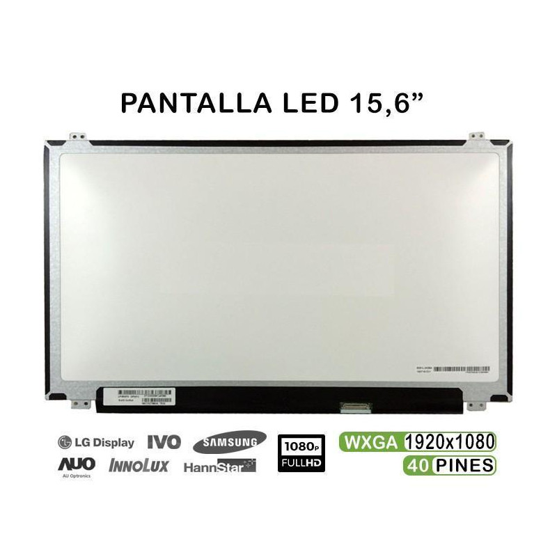 PANEL LED 15,6" POUR PORTABLE LP156WF4 40 BROCHES FHD