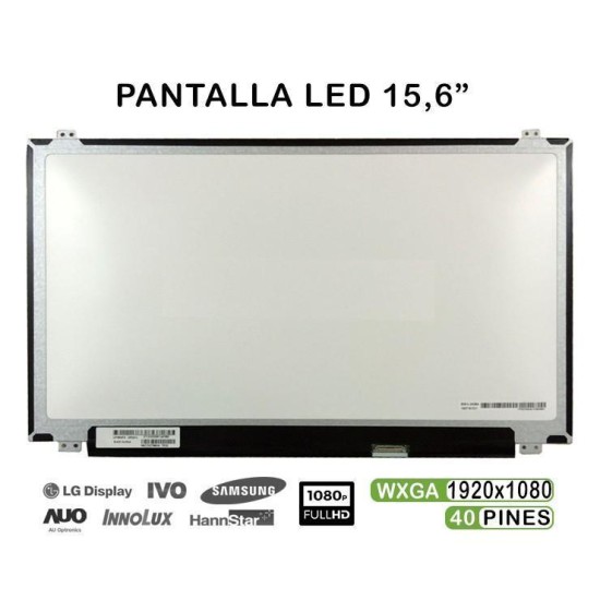 PANEL LED 15,6" POUR PORTABLE LP156WF4 40 BROCHES FHD