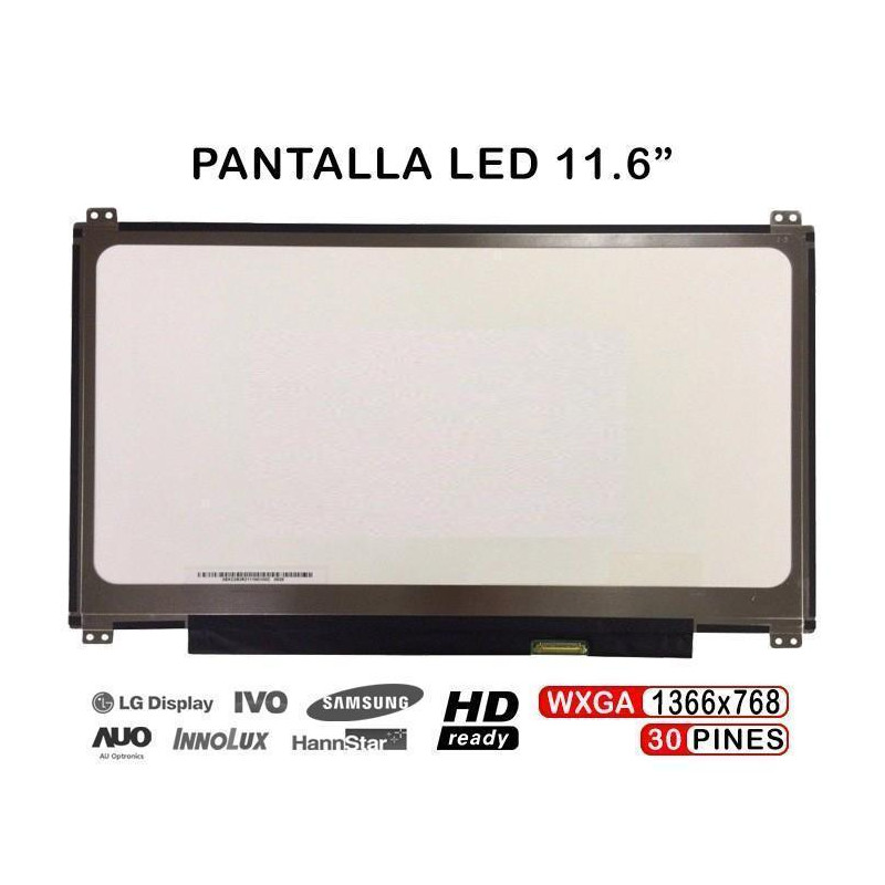 PANTALLA LED POUR PORTABLE ASUS EEEBOOK X205T X205TA B116XTN02.3 11.6" 30 BROCHES