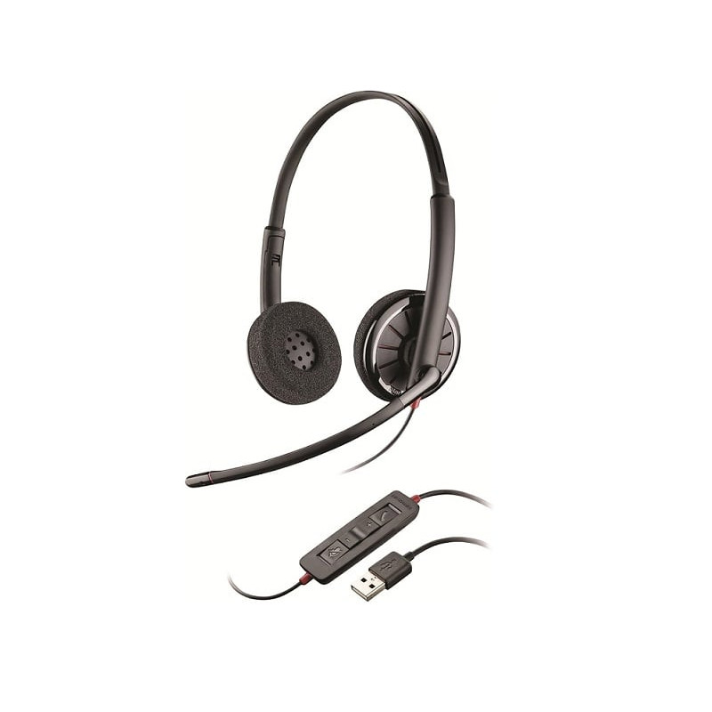 Plantronics Blackwire C320-M, Noir, A+