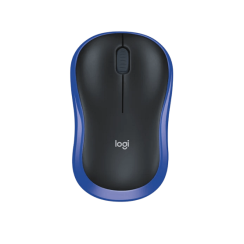 Ratón Logitech M185 Wireless Inalámbrico Bleu, Nouveau