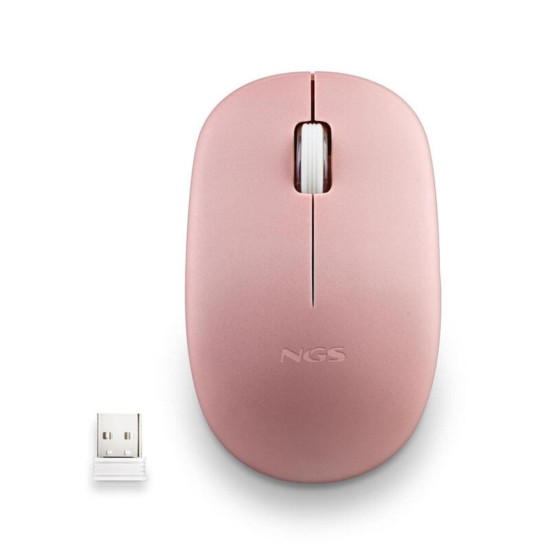 Ratón optique NGS FOG Pro sans fil 1000 DPI, Rose, Neuf