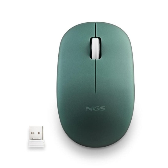 Ratón optique NGS FOG Pro sans fil 1000 DPI, Vert, Neuf